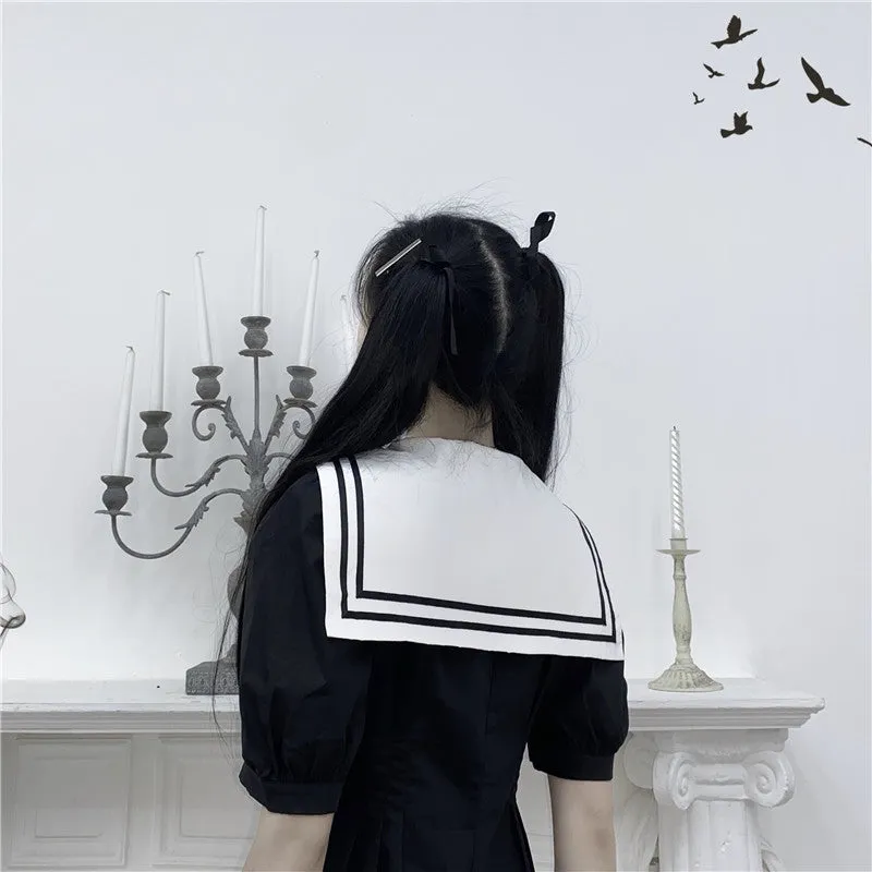 Dark sailor dress KF81538