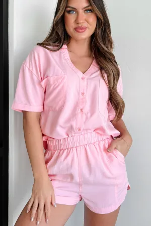 Daytime Perfection Button-Down Shirt (Pink)