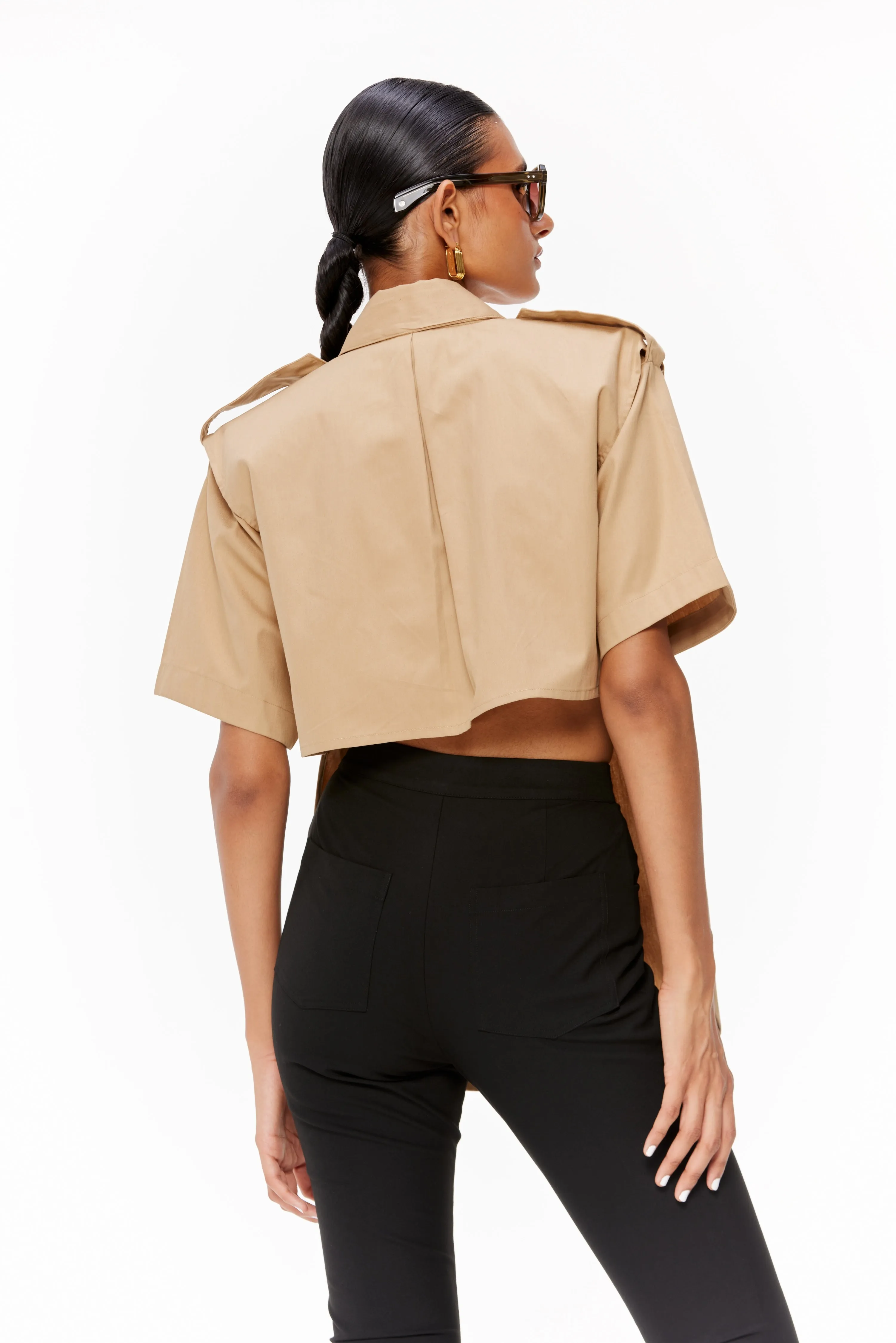 Deconstructed Trench Shirt
