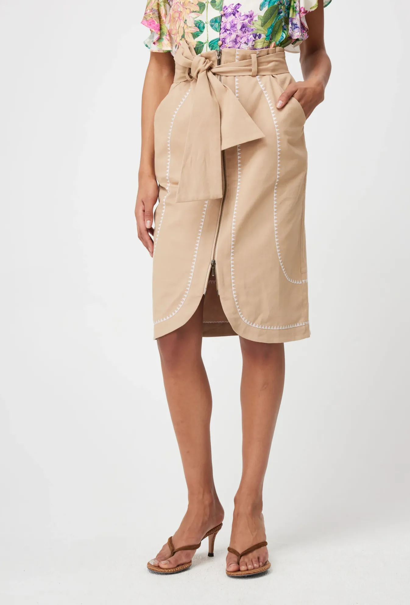 DELRAY Embroidered Skirt