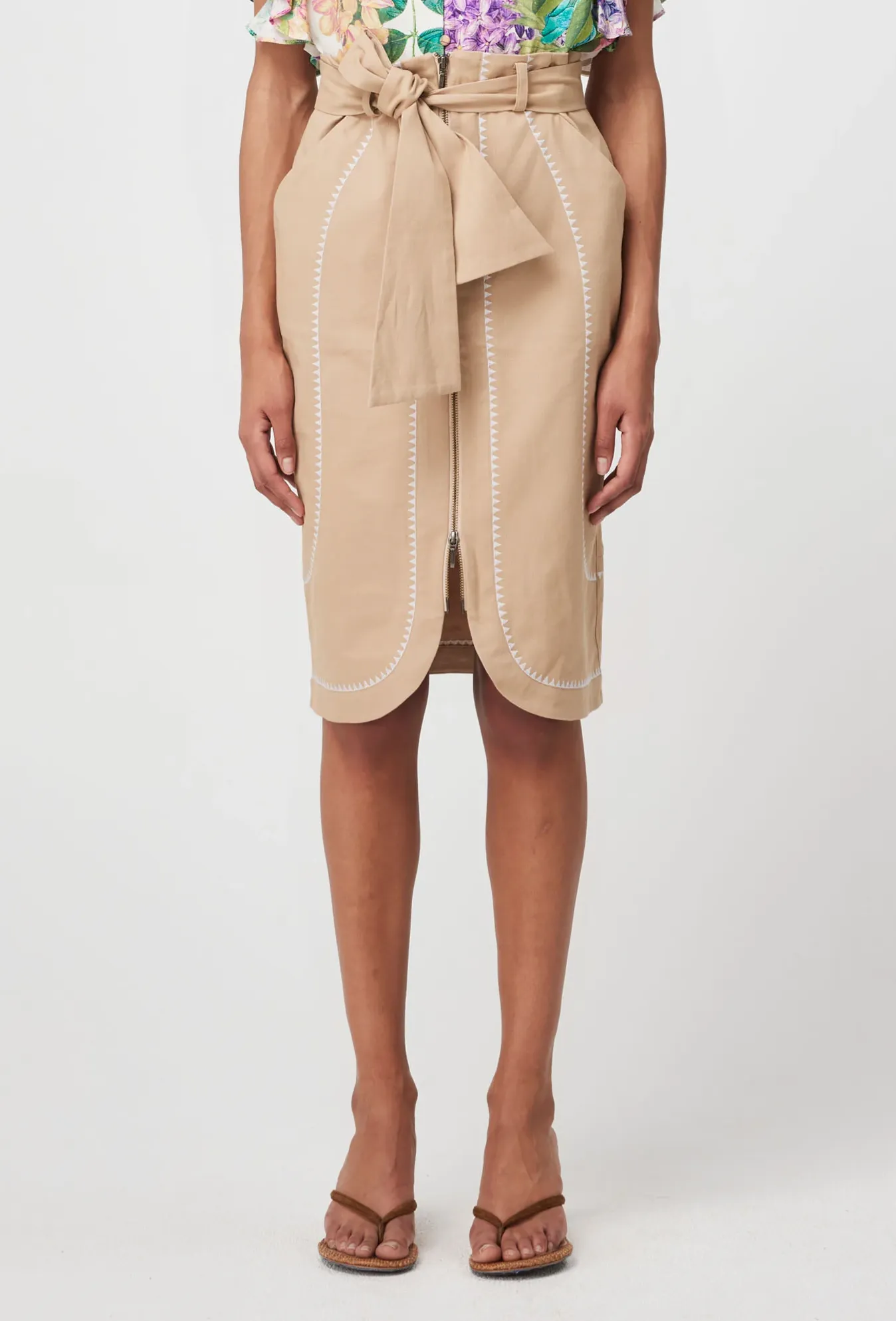 DELRAY Embroidered Skirt