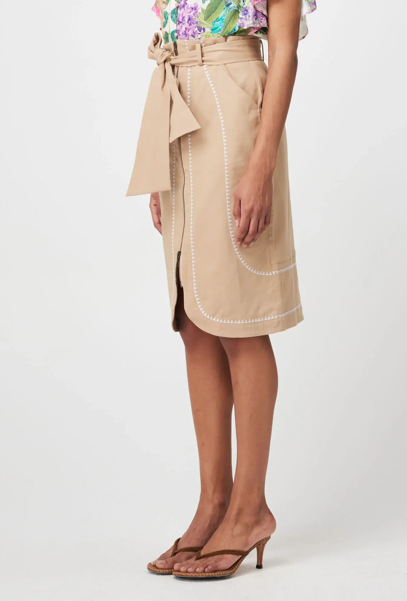 DELRAY Embroidered Skirt