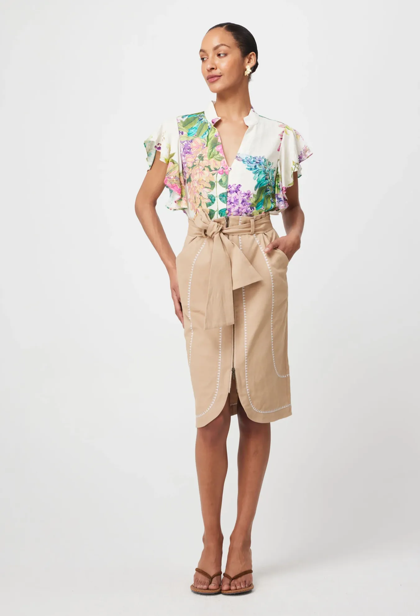 DELRAY Embroidered Skirt