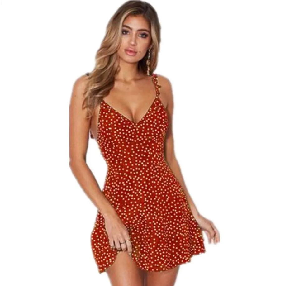 Dot the Day Strappy Sundress