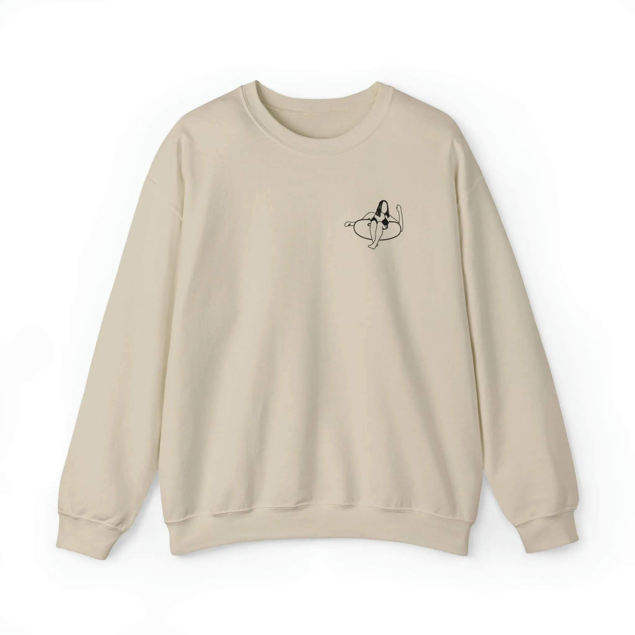 Dutch Hollow Inner Tube Girl -  Unisex Crewneck Sweatshirt Heavy Blend™