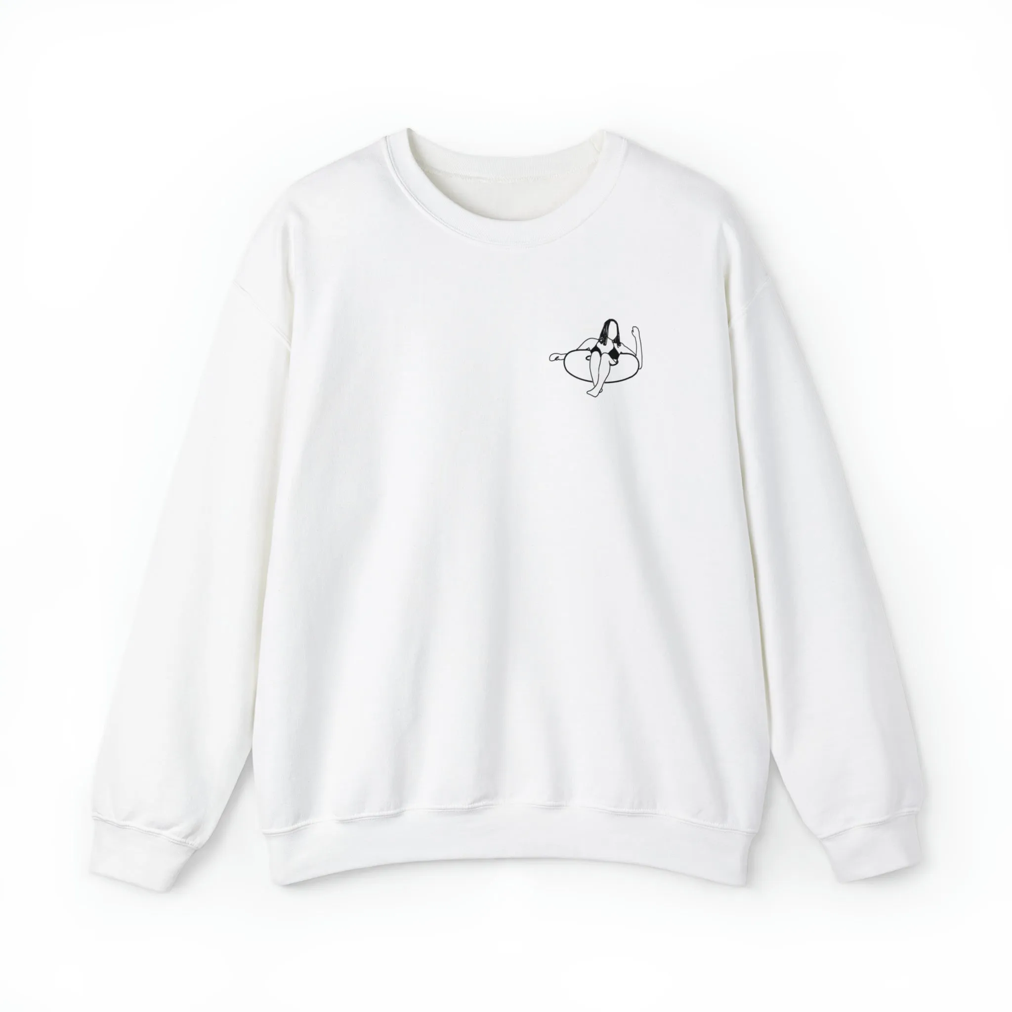 Dutch Hollow Inner Tube Girl -  Unisex Crewneck Sweatshirt Heavy Blend™