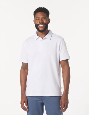 Eagle Pique Polo: White