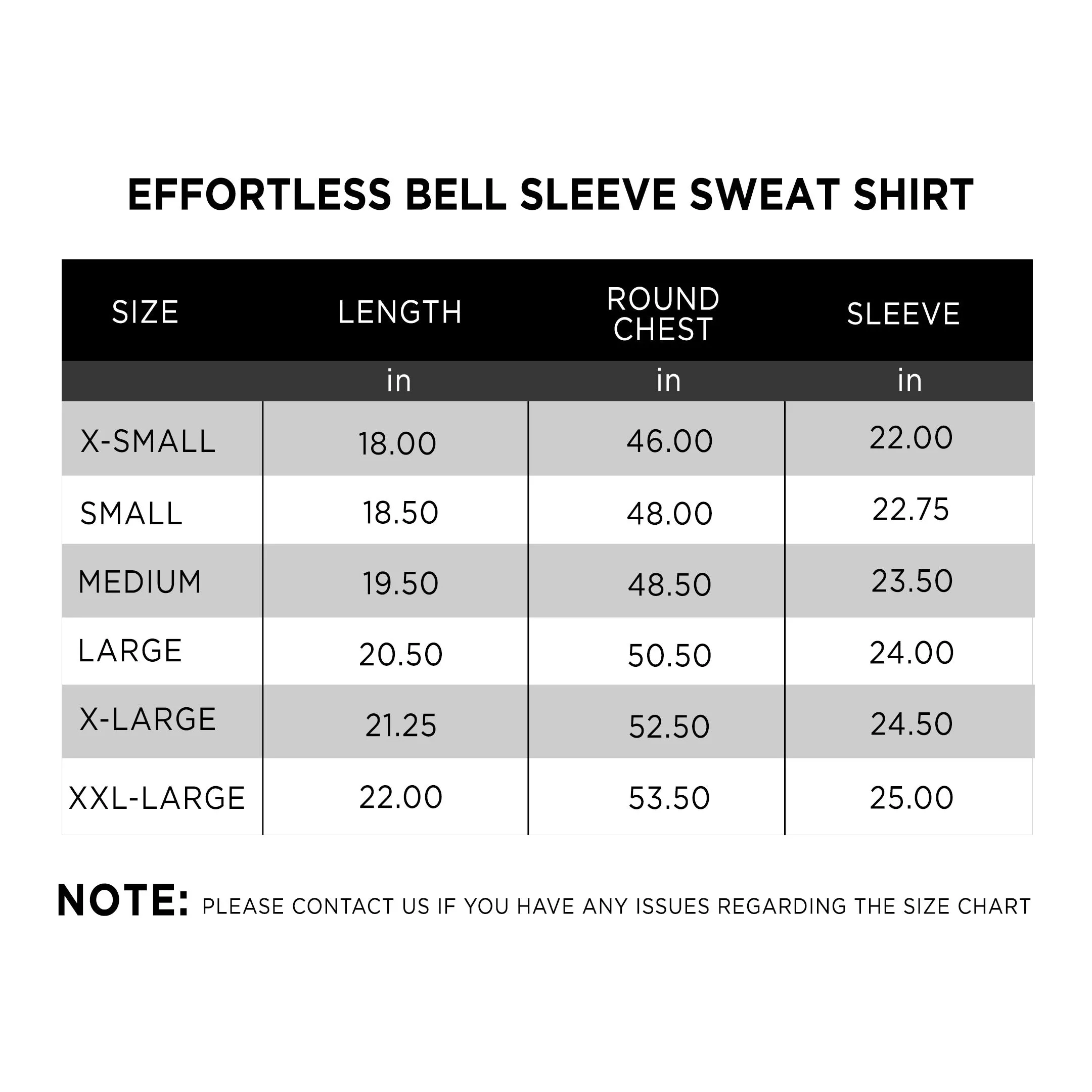 Effortless Bell sleeve sweat shirt