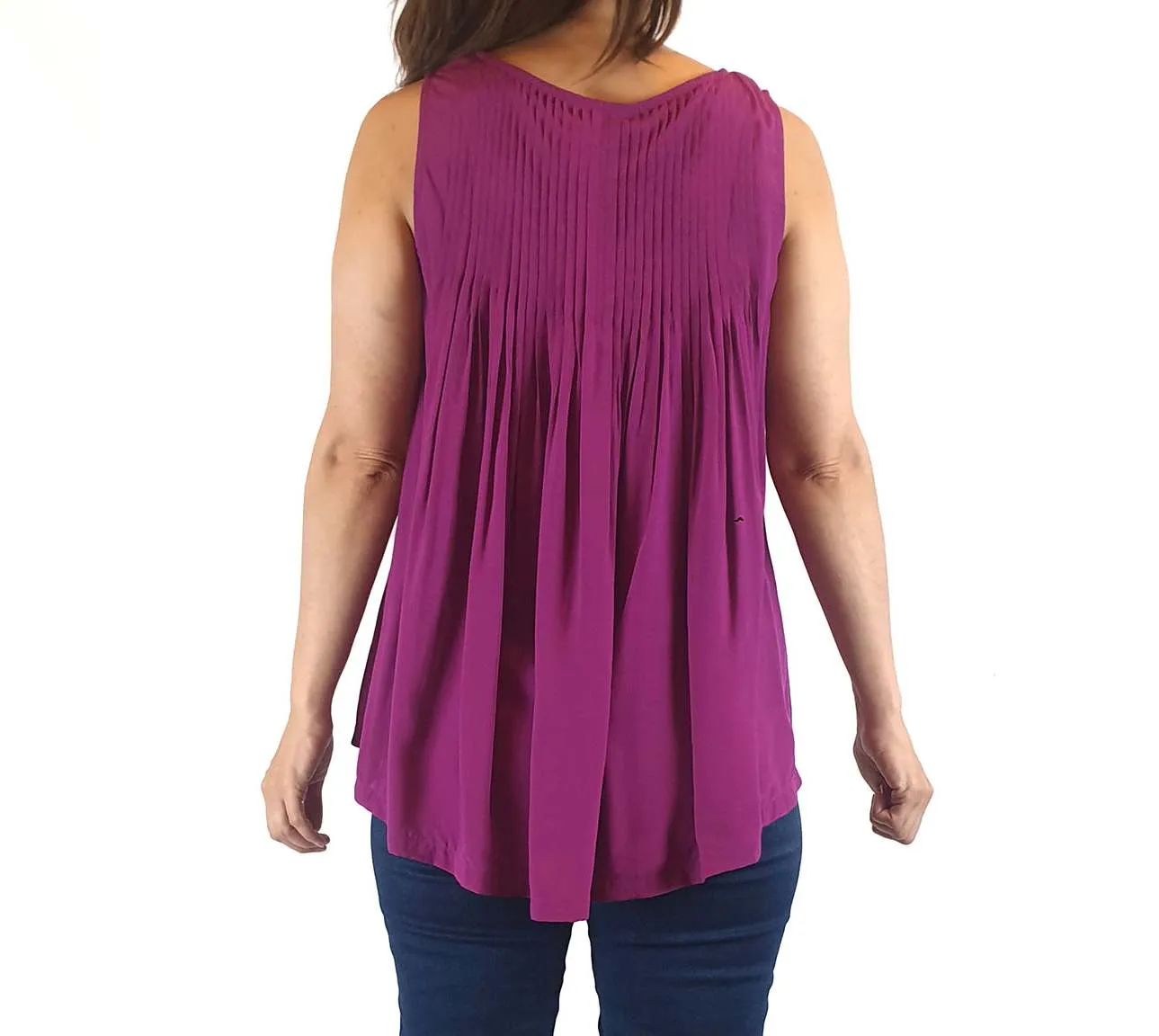 Elk preloved magenta purple sleeveless top size 8