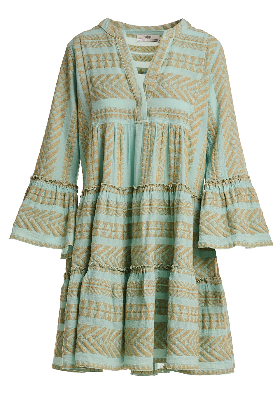 ELLA SHORT - BEIGE-L.BLUE/LIGHT BLUE