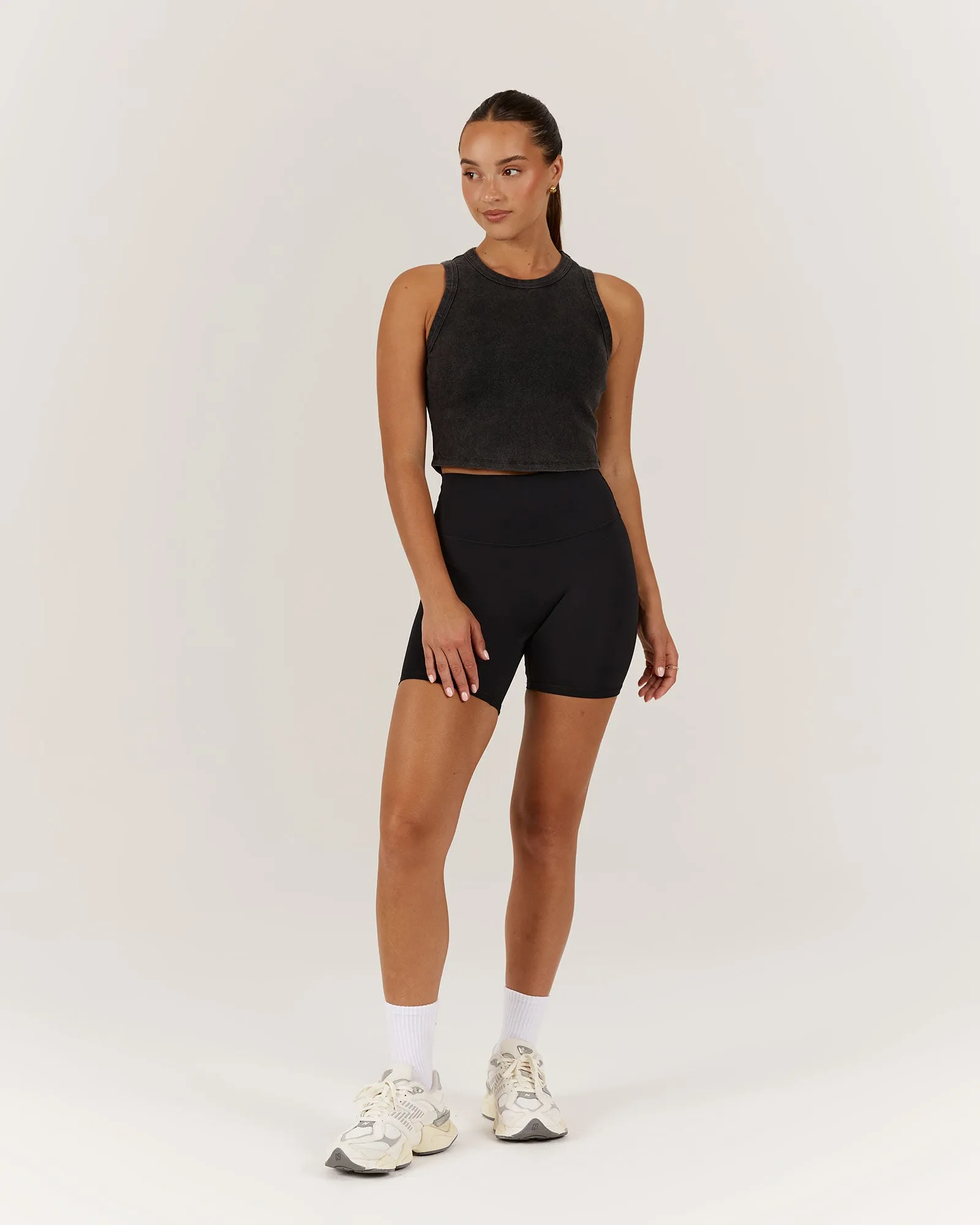 EMERSON CROP TANK - BLACK