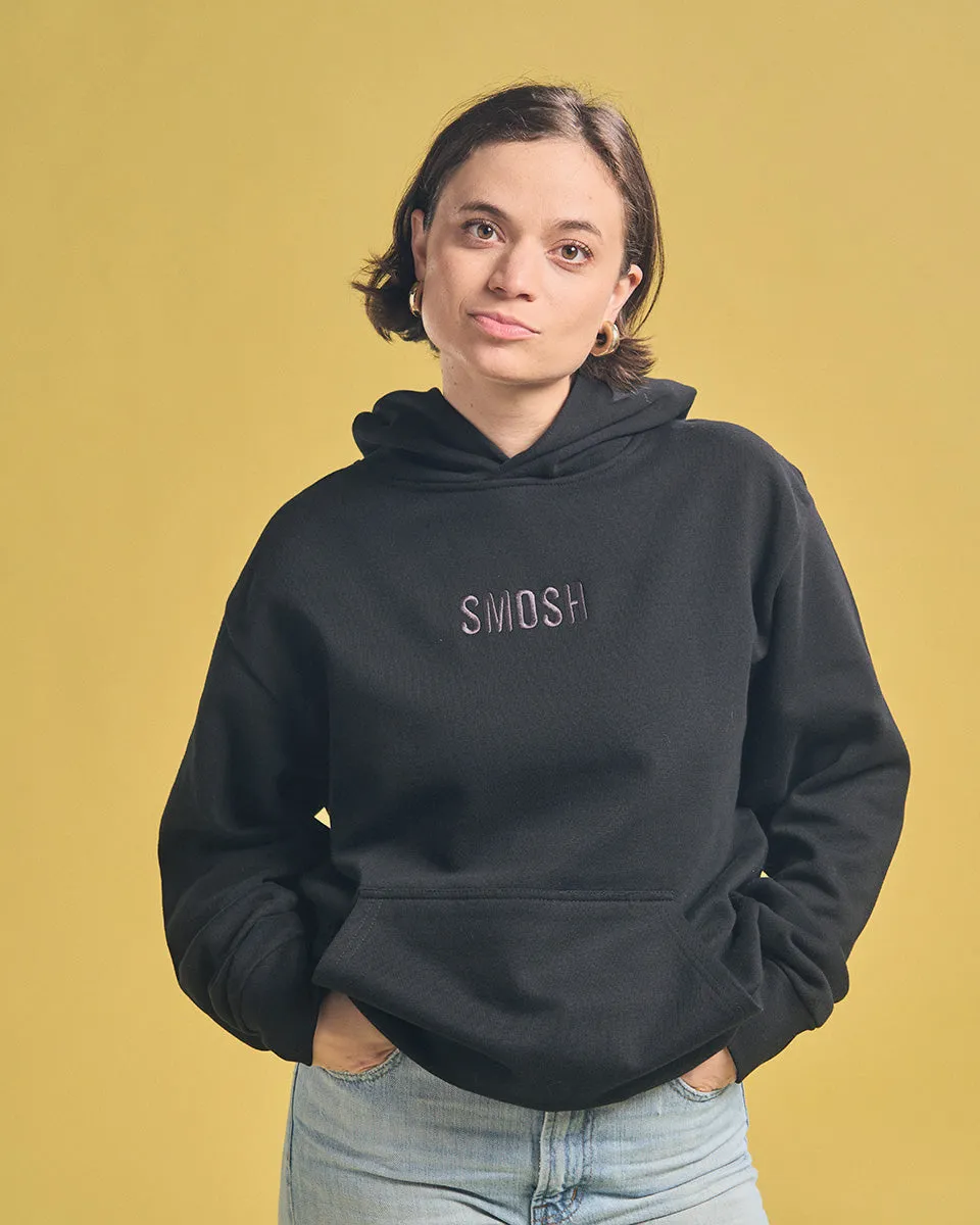 Essentials Embroidered Hoodie - Black