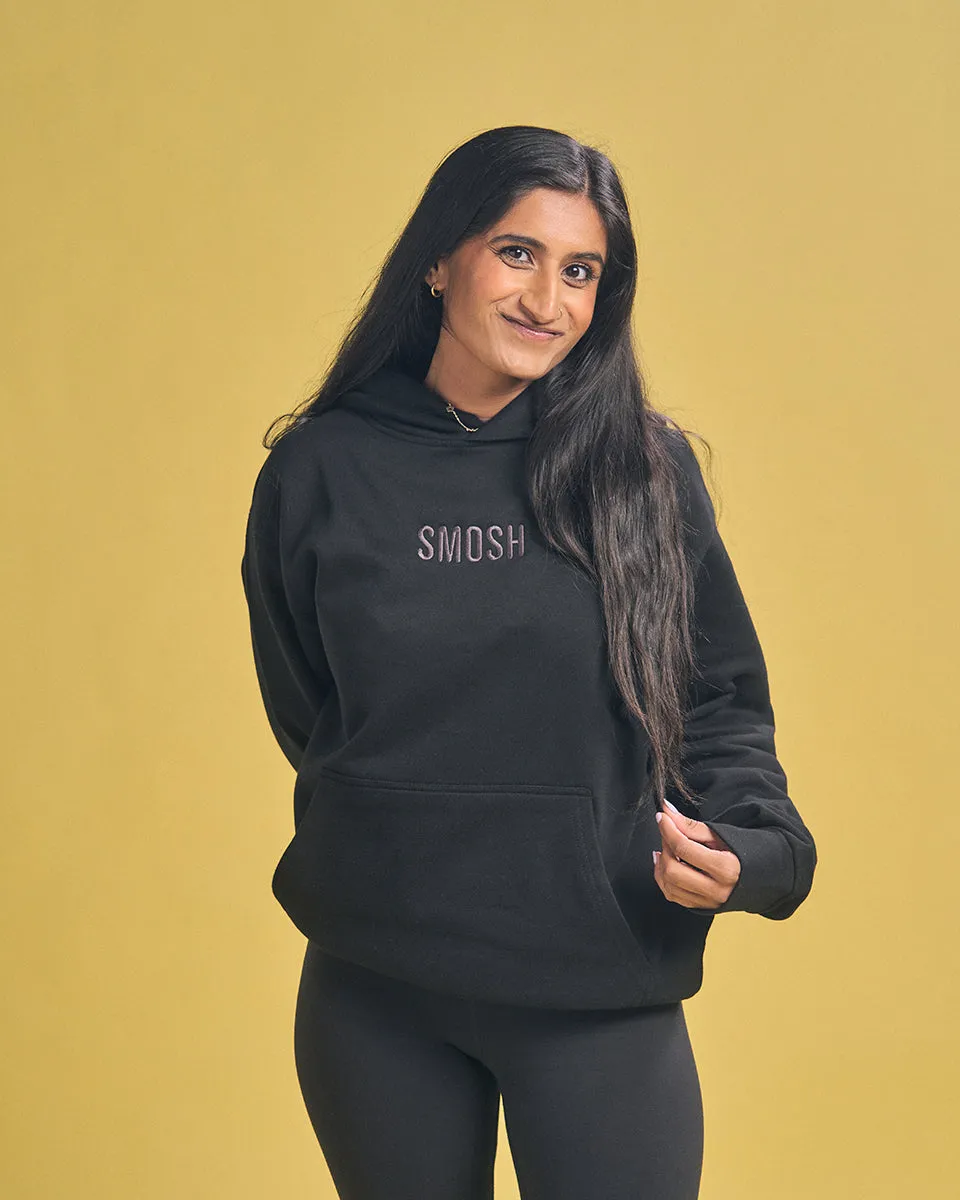Essentials Embroidered Hoodie - Black