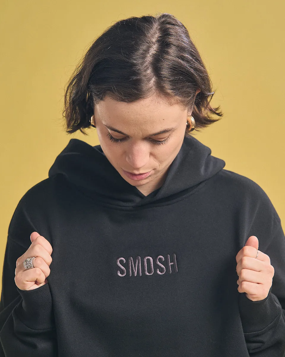 Essentials Embroidered Hoodie - Black