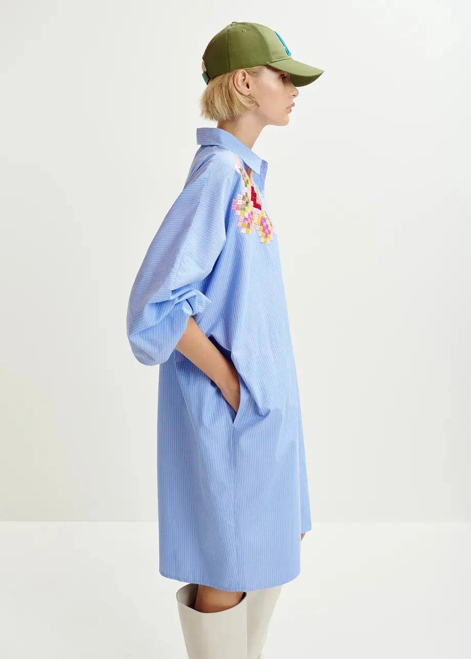 Essentiel Antwerp Hagittarius Dress in Denim Blue