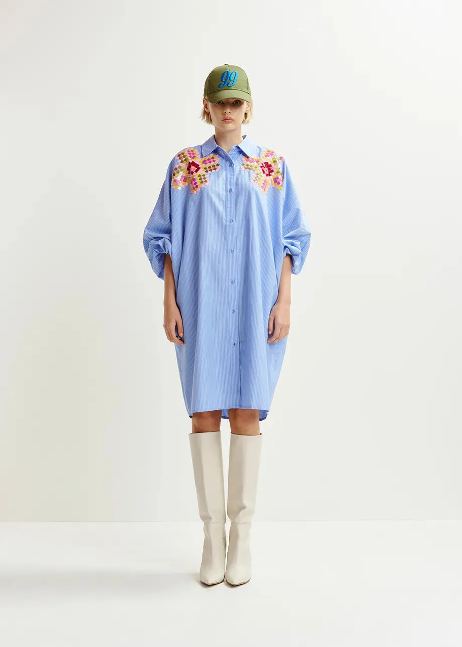 Essentiel Antwerp Hagittarius Dress in Denim Blue