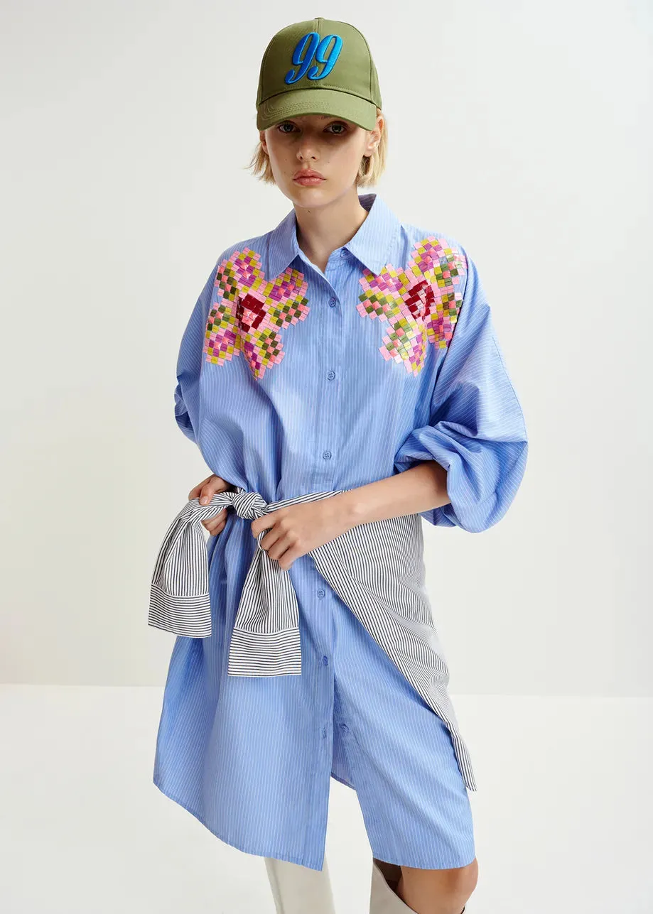 Essentiel Antwerp Hagittarius Dress in Denim Blue