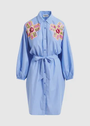 Essentiel Antwerp Hagittarius Dress in Denim Blue