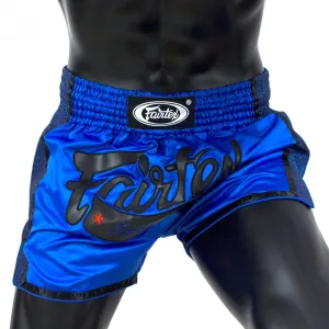 FAIRTEX SLIM CUT MUAY THAI SHORTS-ROYAL BLUE