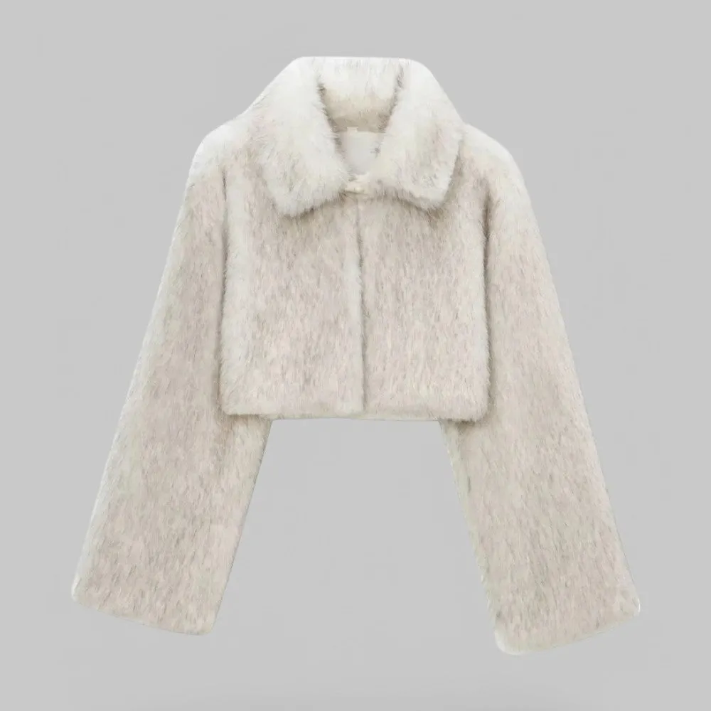 Faux Fur Cropped Jacket