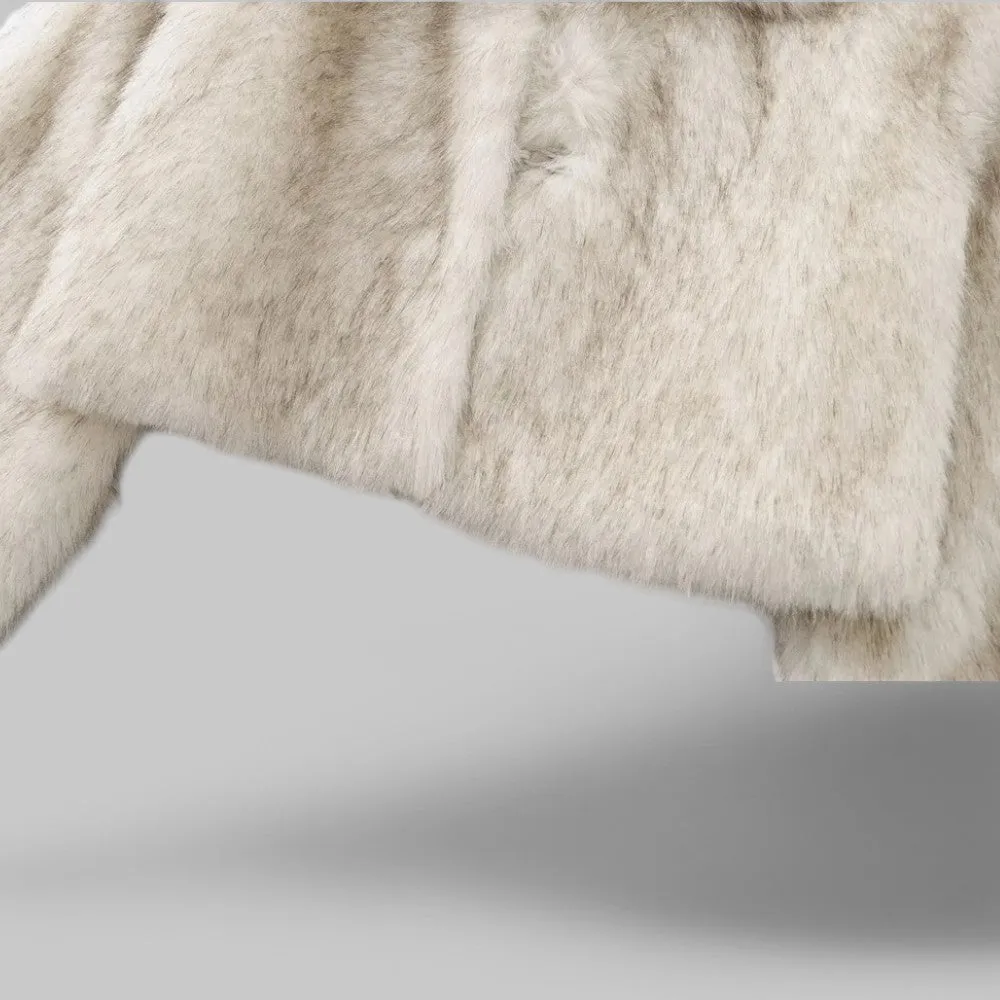 Faux Fur Cropped Jacket
