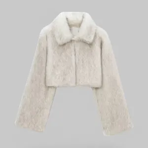 Faux Fur Cropped Jacket