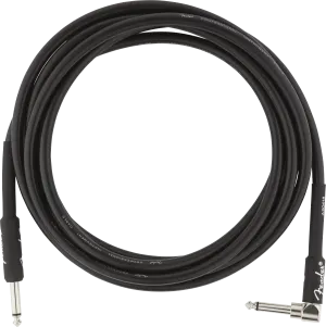Fender Professional Series Instrument Cable, Straight/Angle, Black