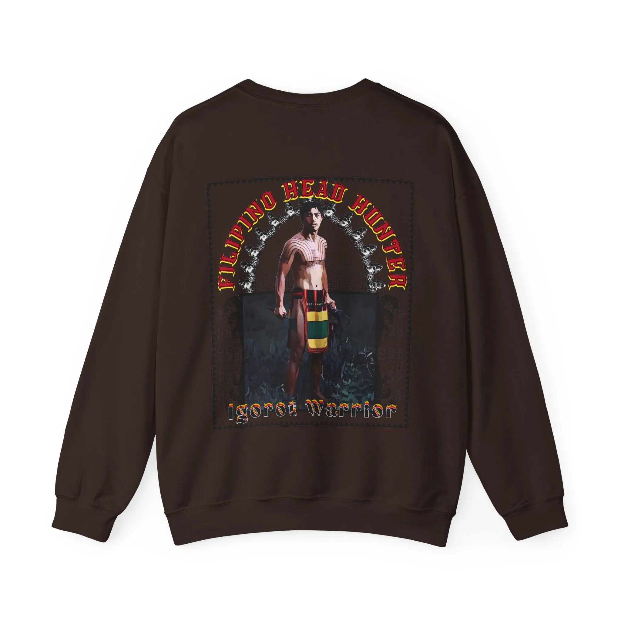 Filipino Strength Filipino Headhunter Igorot Warrior Unisex Heavy Blend™ Crewneck Sweatshirt