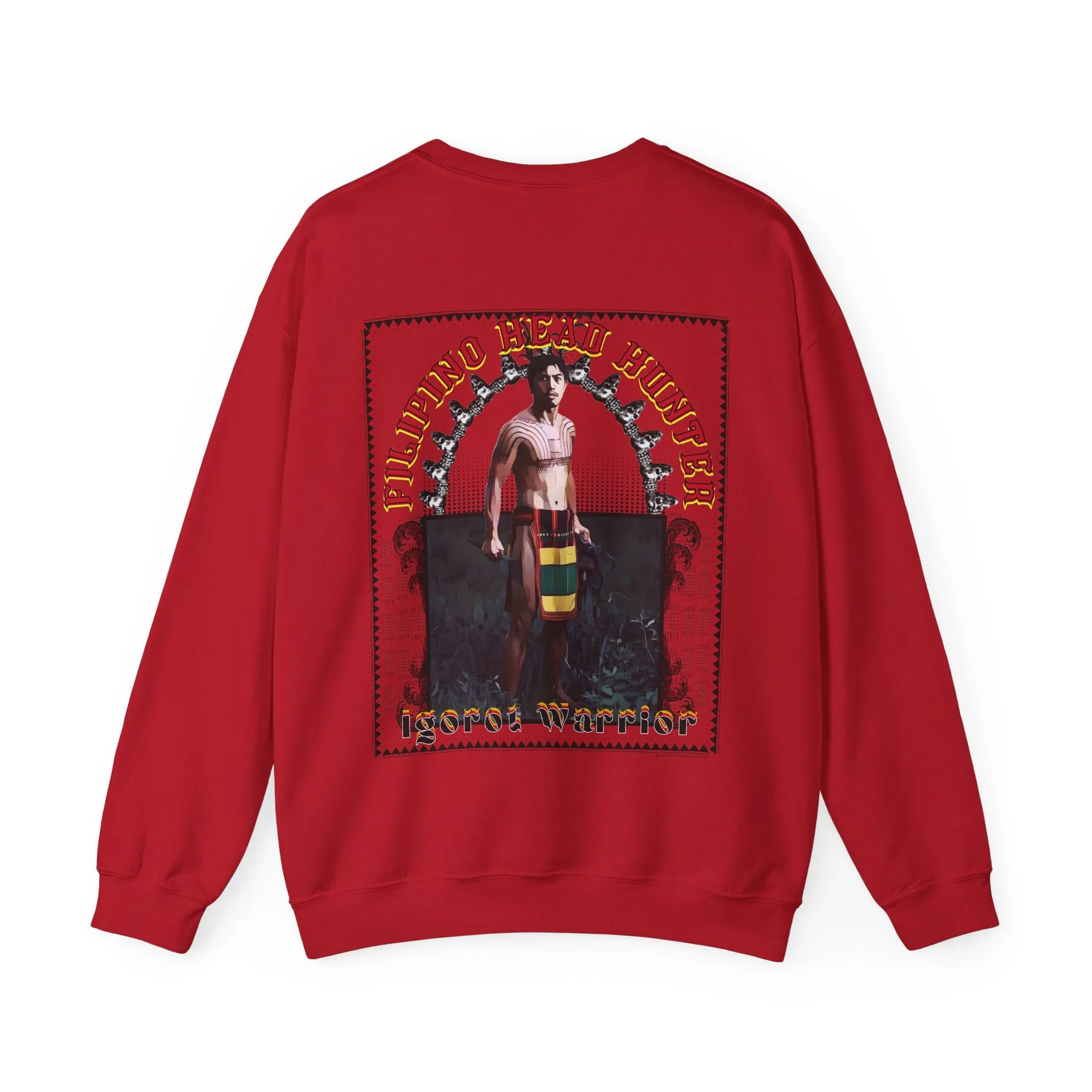 Filipino Strength Filipino Headhunter Igorot Warrior Unisex Heavy Blend™ Crewneck Sweatshirt