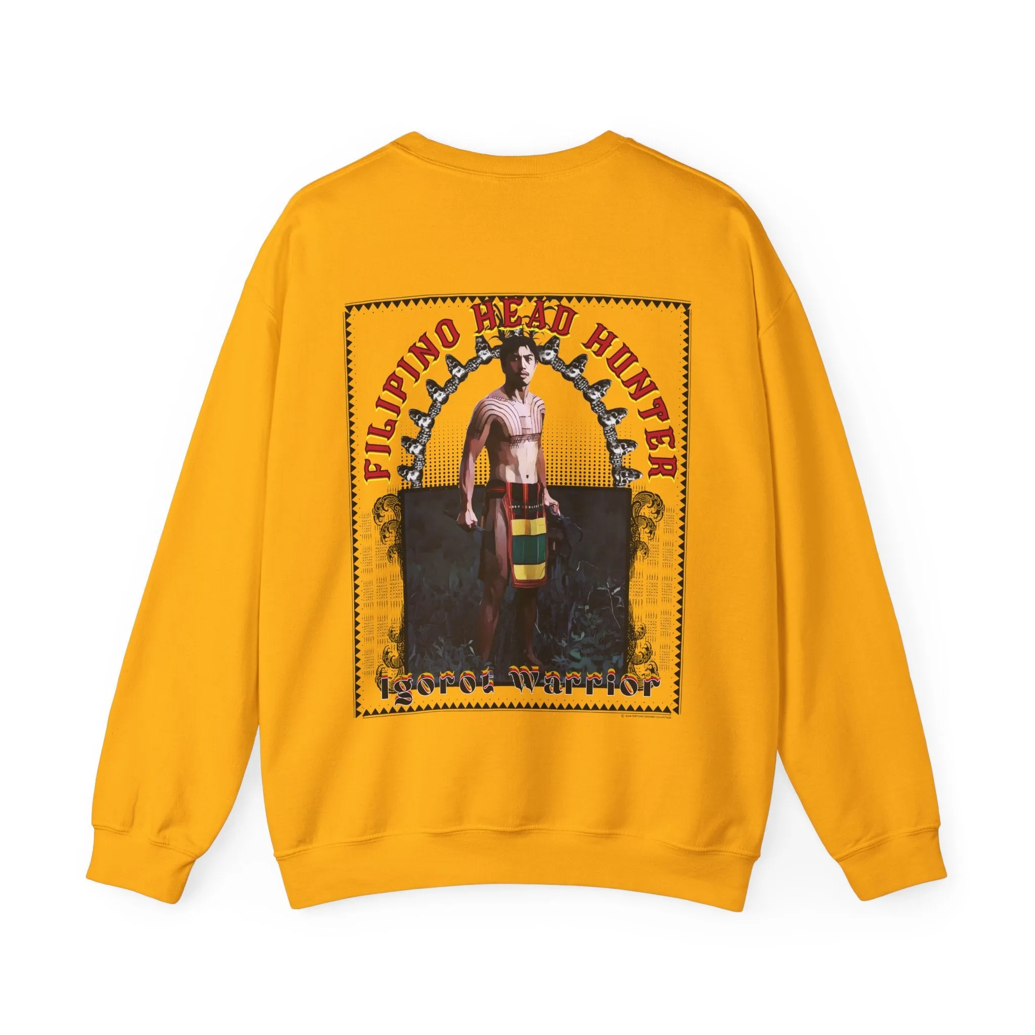 Filipino Strength Filipino Headhunter Igorot Warrior Unisex Heavy Blend™ Crewneck Sweatshirt