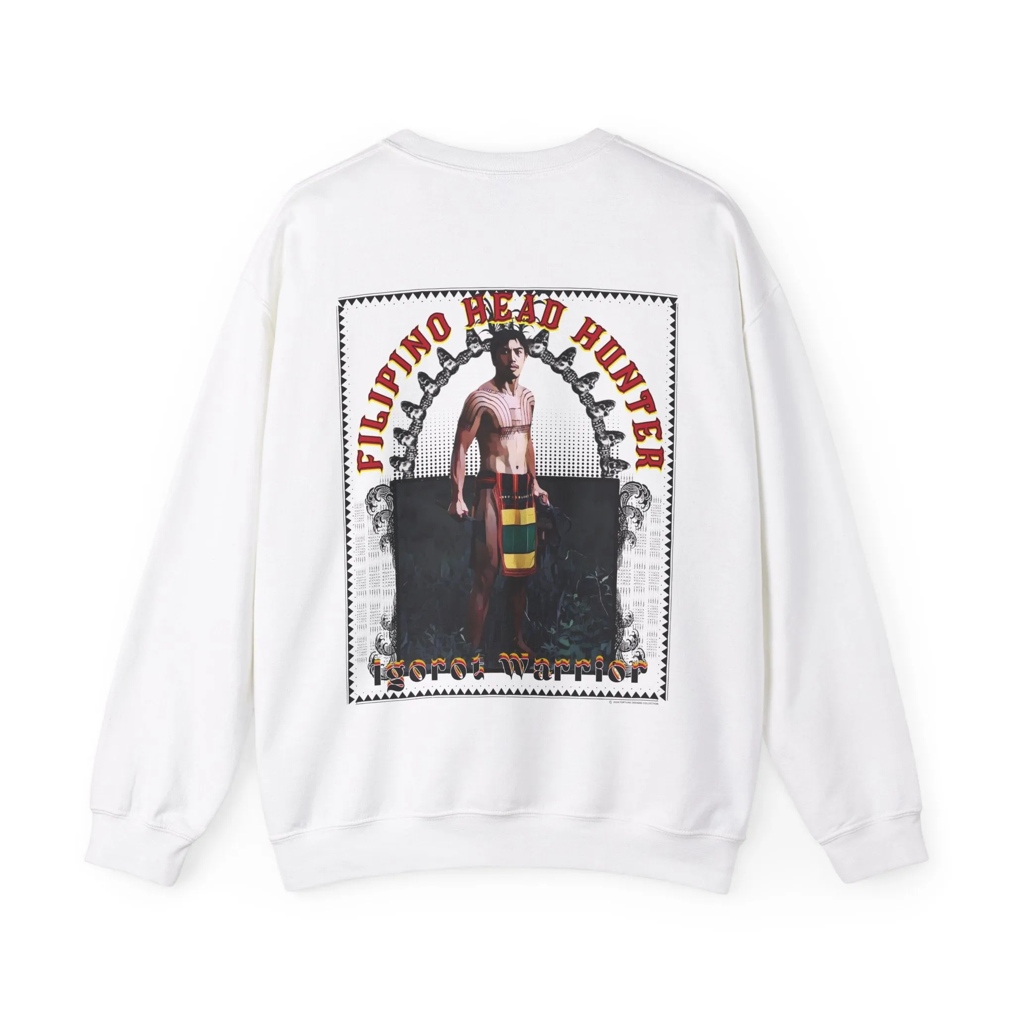 Filipino Strength Filipino Headhunter Igorot Warrior Unisex Heavy Blend™ Crewneck Sweatshirt