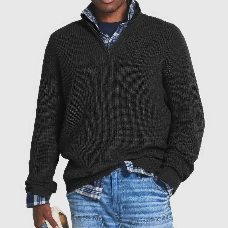 Finn | Knitted Sweater with Zipper