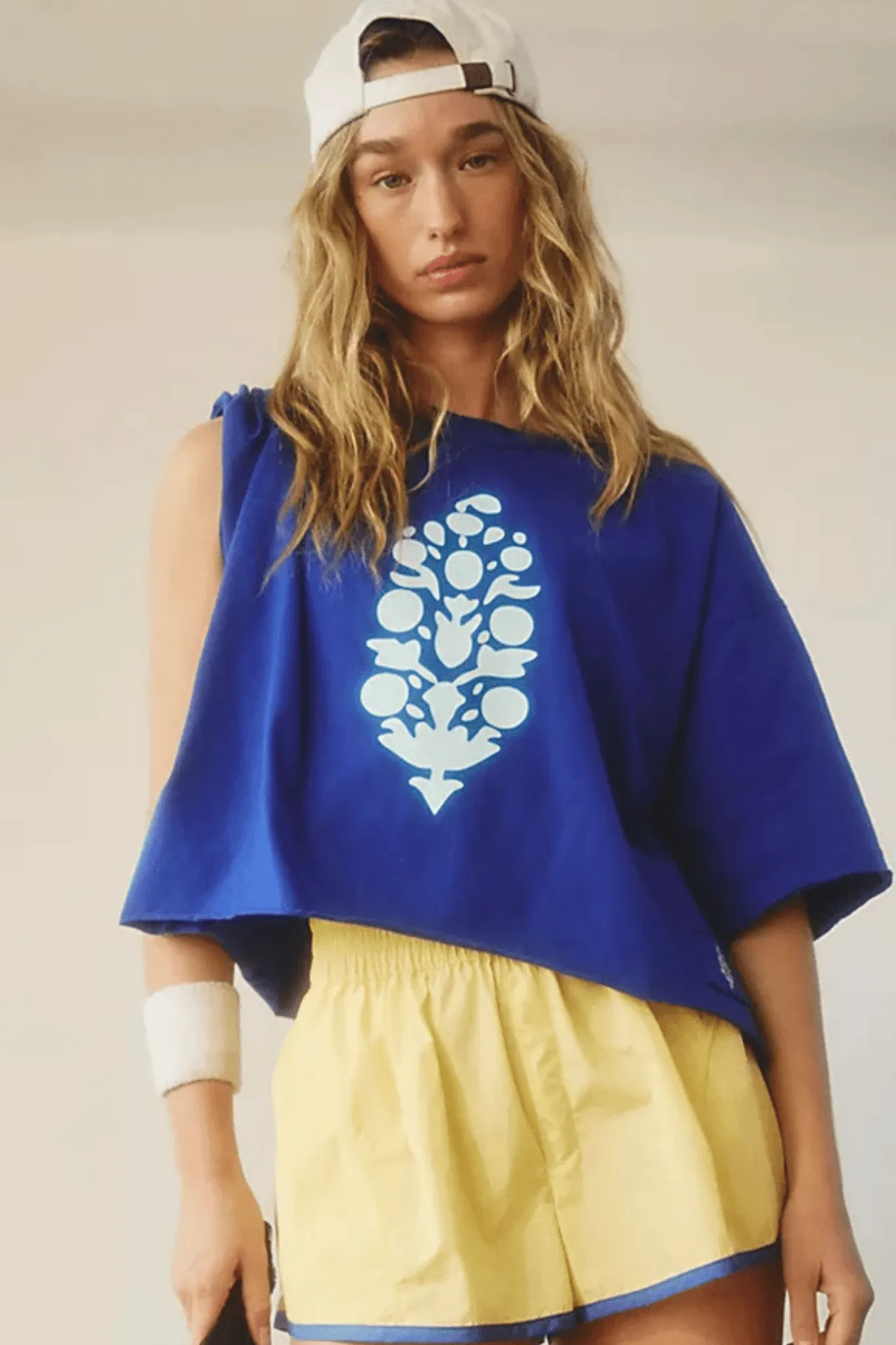 Free People: Inspire Tee Logo in Electric Shock/SEA