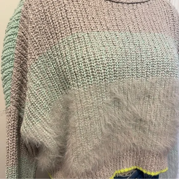 Free People Mock Neck Thick Sweater