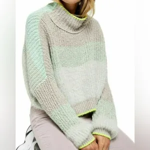 Free People Mock Neck Thick Sweater