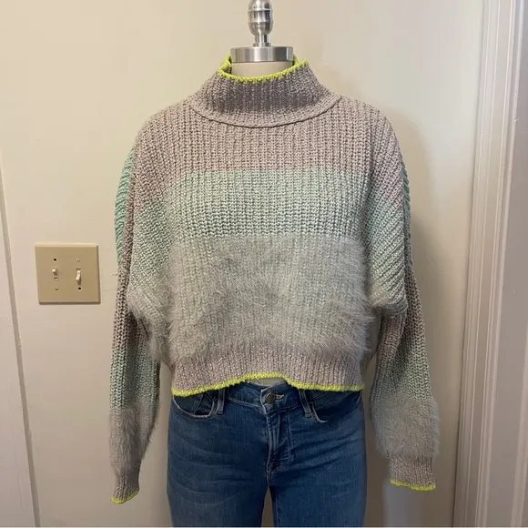 Free People Mock Neck Thick Sweater