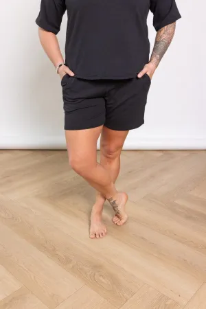 French Terry Shorts in Onyx