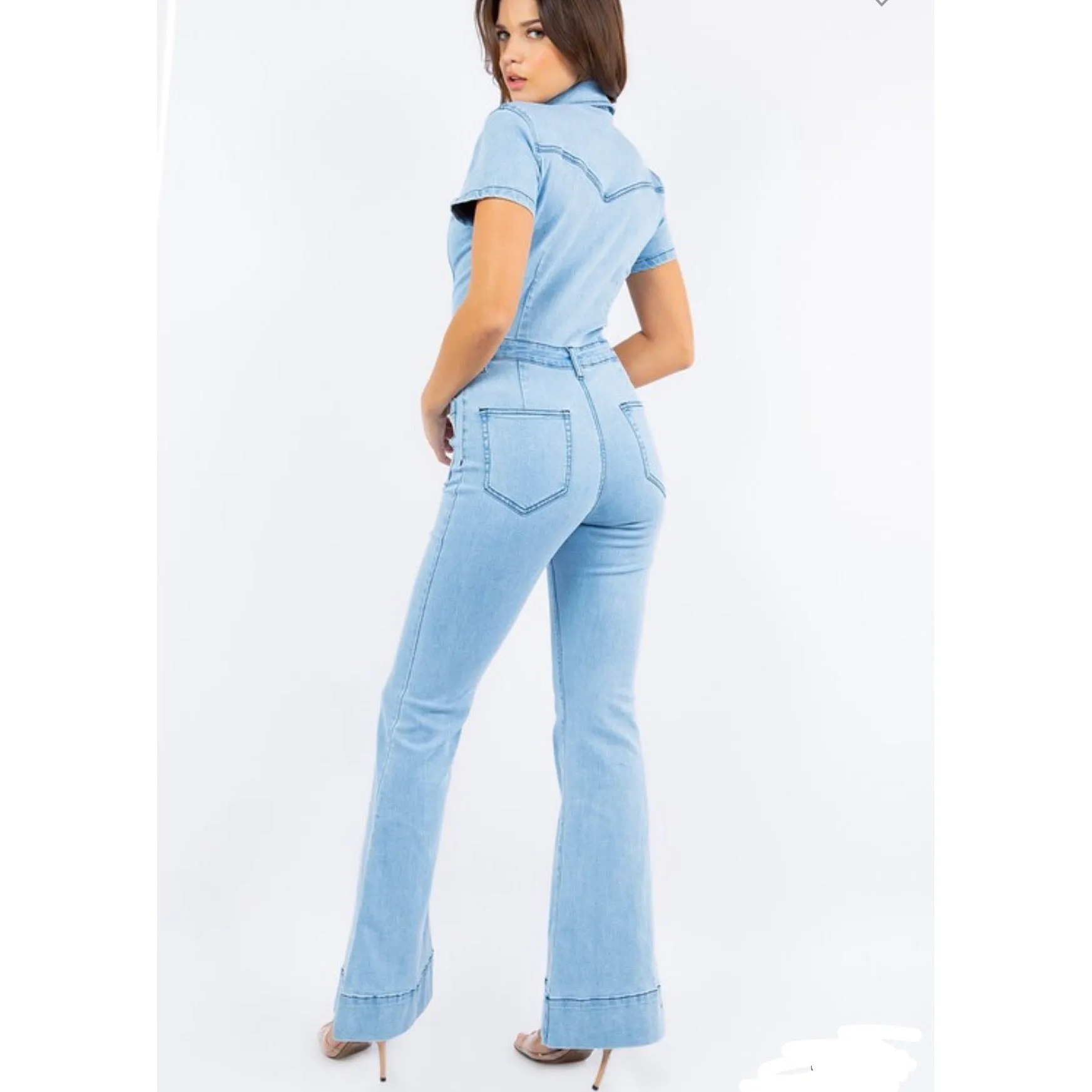 Full Body Denim Jumpsuit