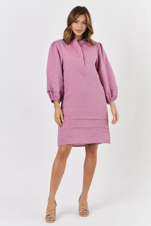 GA419 Linen Dress - Taffy