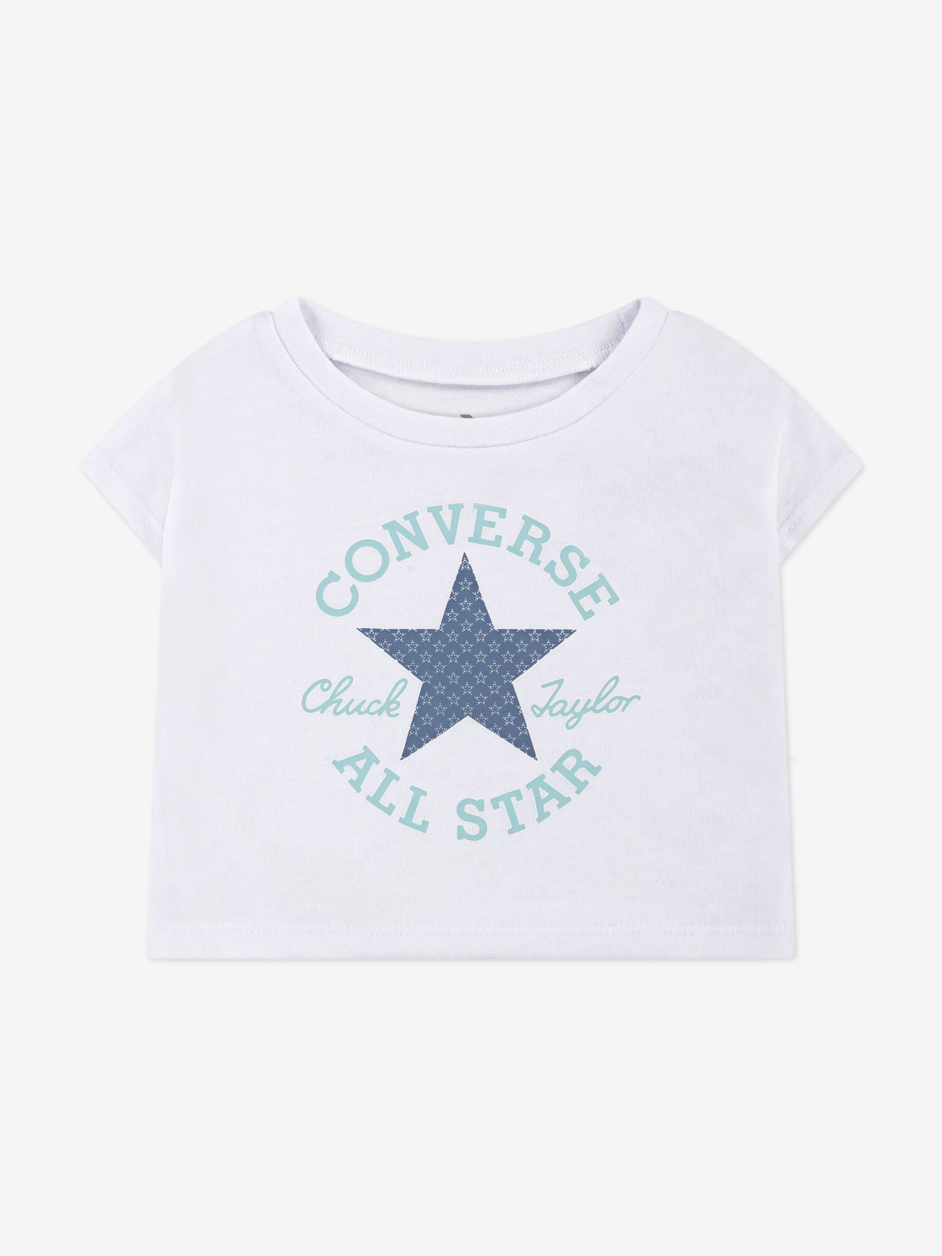 Girls Boxy T-Shirt and Shorts Set in Blue