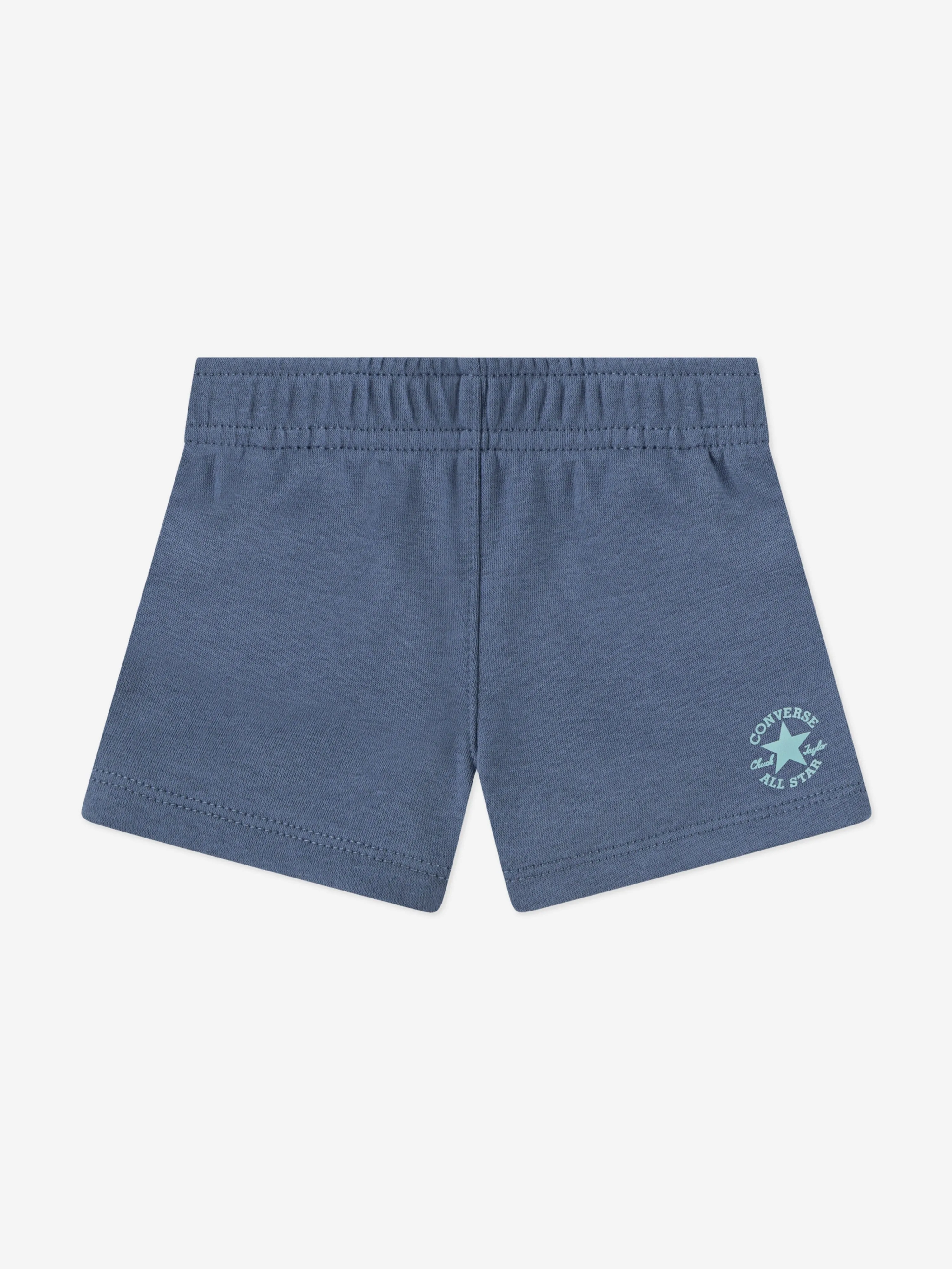 Girls Boxy T-Shirt and Shorts Set in Blue