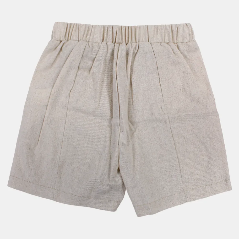 Girls Linen Shorts – Bow Details