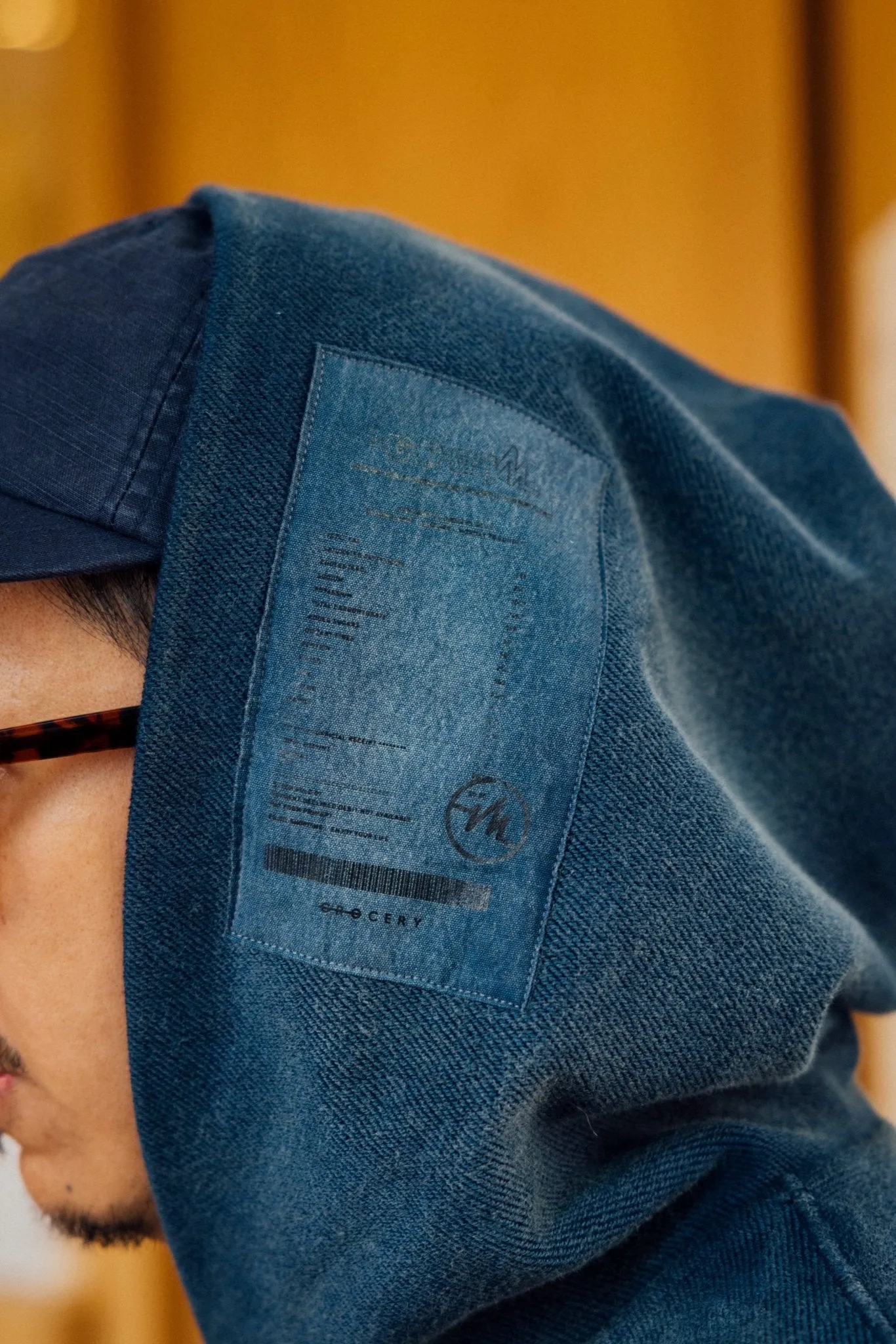 GROCERY SW-432 ODÝSSEIA PULLOVER HOODIE/ DARK SEA BLUE