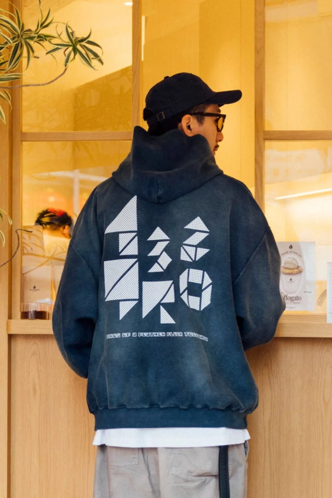 GROCERY SW-432 ODÝSSEIA PULLOVER HOODIE/ DARK SEA BLUE
