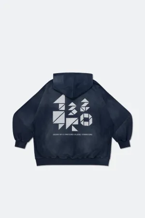 GROCERY SW-432 ODÝSSEIA PULLOVER HOODIE/ DARK SEA BLUE
