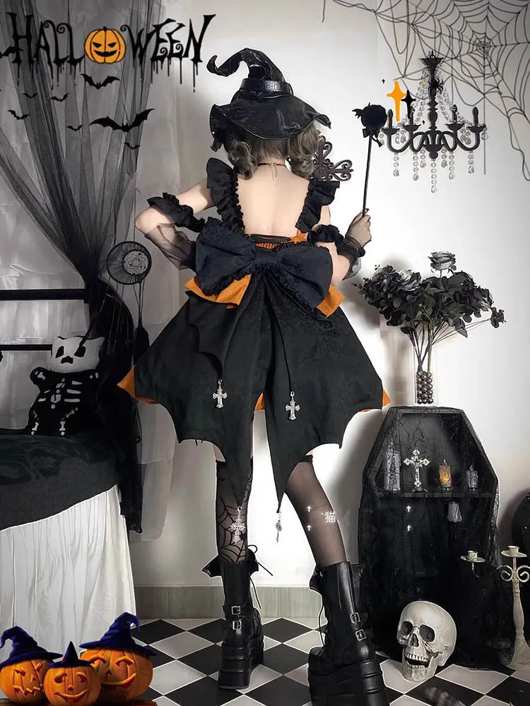 Halloween pumpkin witch lolita dress yc28175