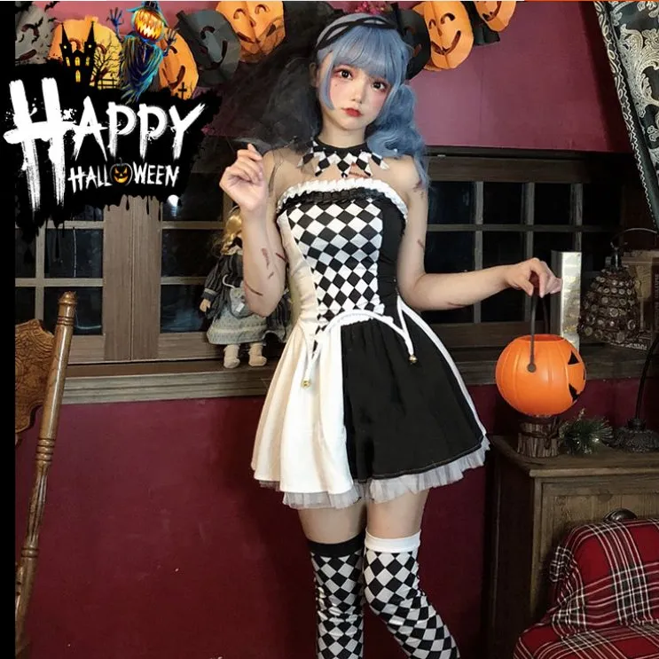 Halloween Strapless Dresses  (4 piece set) KF82307