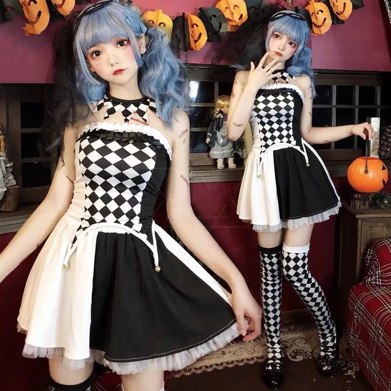 Halloween Strapless Dresses  (4 piece set) KF82307