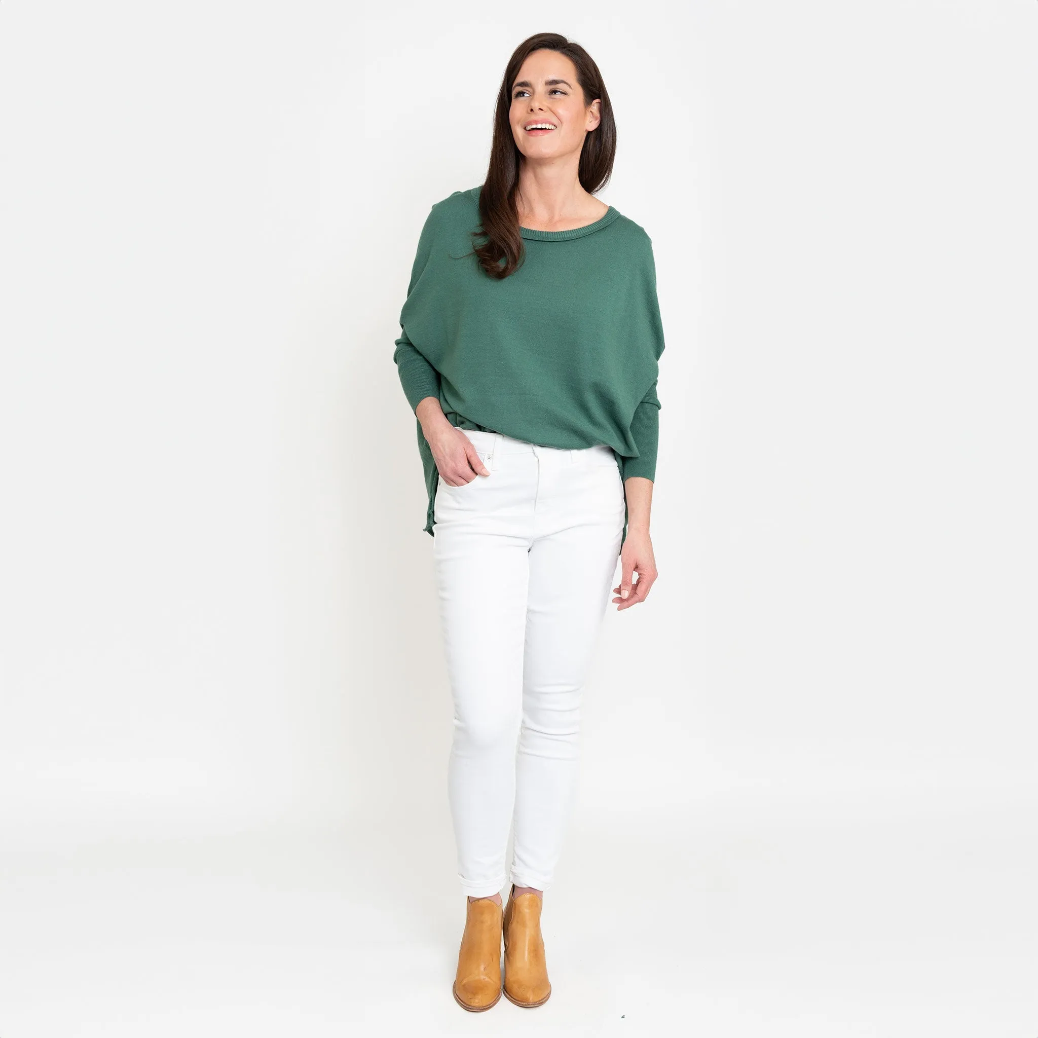 Halsey Relaxed Poncho Sweater
