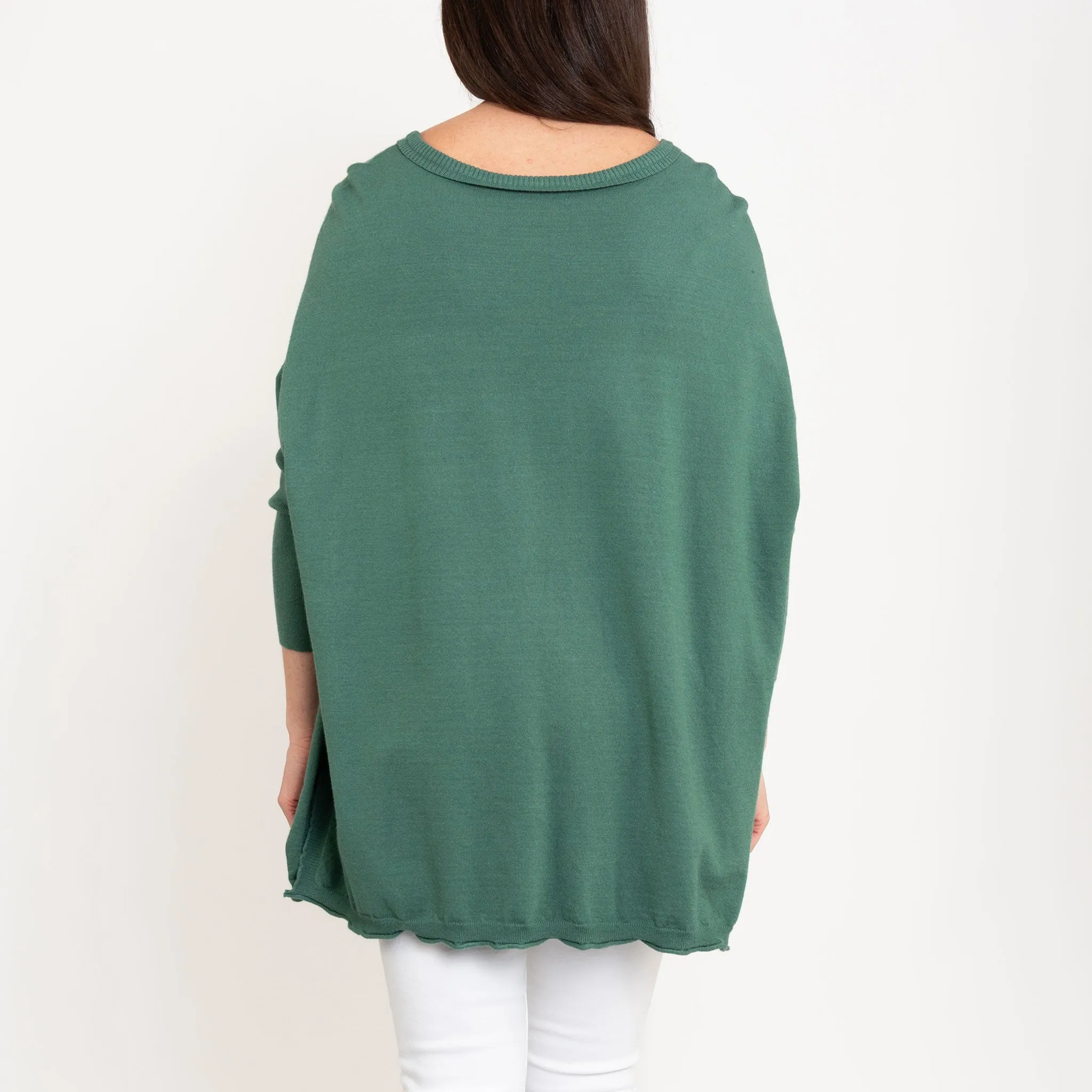 Halsey Relaxed Poncho Sweater